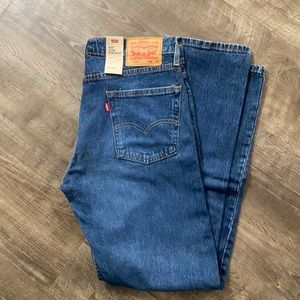 NWT LEVI’S 513 Slim Straight Jeans 34 X 32